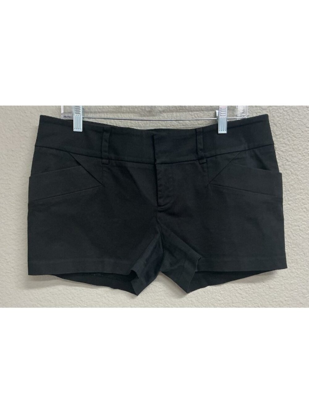 Bebe Designlab Shorts Womenâs Black Shorts Size 10 Lined Pockets Cotton Stretch